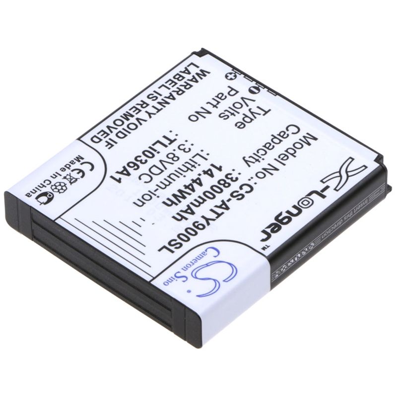 Li-ion Battery fits Alcatel, One Touch Link 4g+, One Touch Link 4g+ Lte, One Touch Link Y900 3.8V, 3800mAh Hotspot Cameron Sino Technology Limited