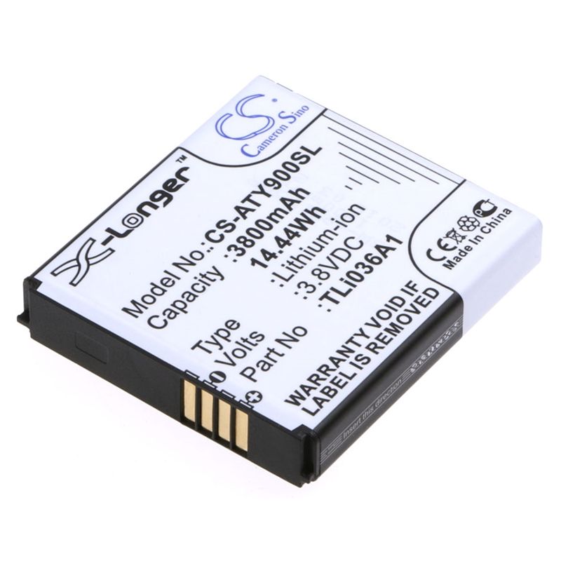 Li-ion Battery fits Alcatel, One Touch Link 4g+, One Touch Link 4g+ Lte, One Touch Link Y900 3.8V, 3800mAh Hotspot Cameron Sino Technology Limited