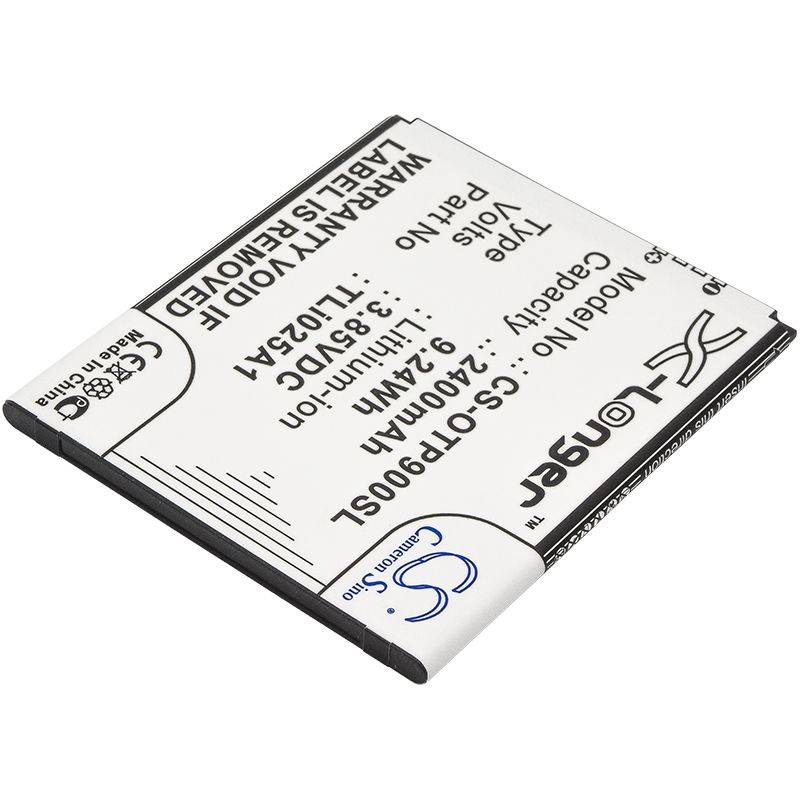 Li-ion Battery fits Alcatel, one touch pixi 4 6", one touch pixi 4 6.0 lte, ot-9001a 3.85V, 2400mAh Mobile & SmartPhone Cameron Sino Technology Limited