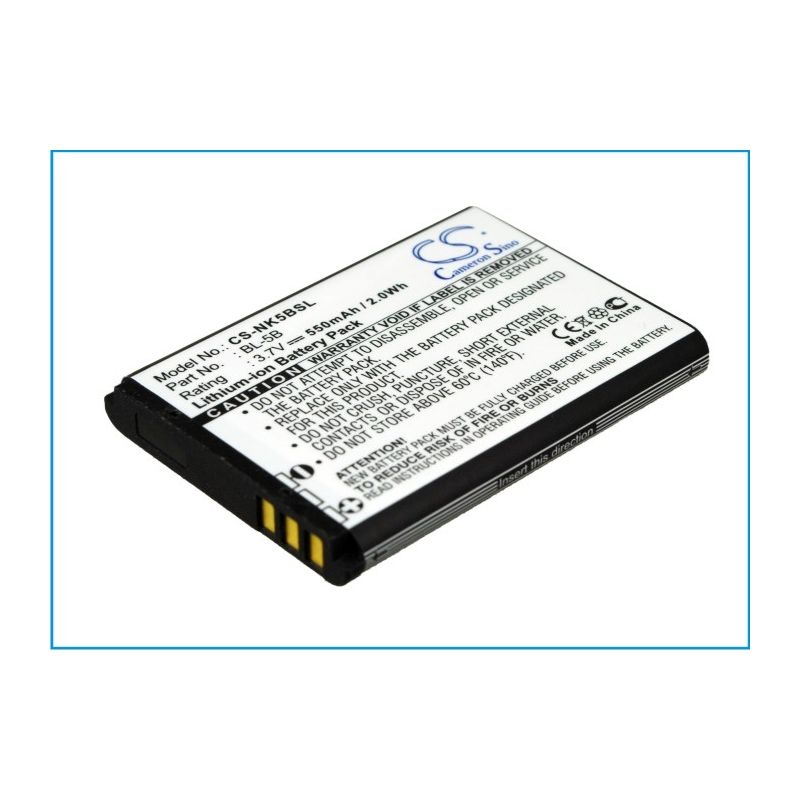 Li-ion Battery Fits Alcatel, One Touch S680, Ot-s680, Blu 3.7v, 550mah Camera Cameron Sino Technology Limited