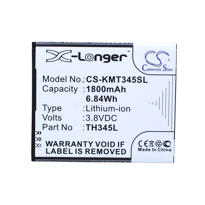 Li-ion Battery fits Allview, c6, c6 quad 4g, kazam 3.8V, 1800mAh Mobile & SmartPhone Cameron Sino Technology Limited