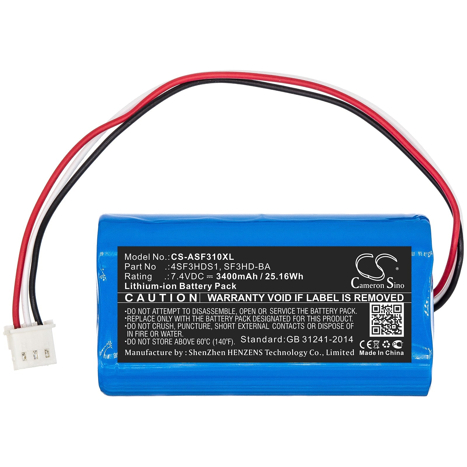 Li-ion Battery fits Alpsat, 4sf3hds1, Sf3hd-ba 7.4V, 3400mAh Equipment & Survey & Test Cameron Sino Technology Limited