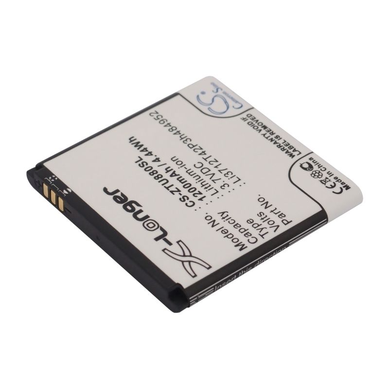 Li-ion Battery fits Amazing, a3, a3s, zte 3.7V, 1200mAh Mobile & SmartPhone Cameron Sino Technology Limited