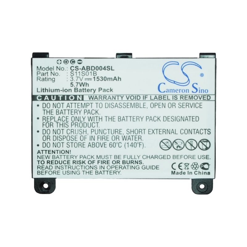 Li-ion Battery Fits Amazon, B003b0a294563b74, D00701, D00701 Wifi 3.7v, 1530mah E-book & E-reader Cameron Sino Technology Limited