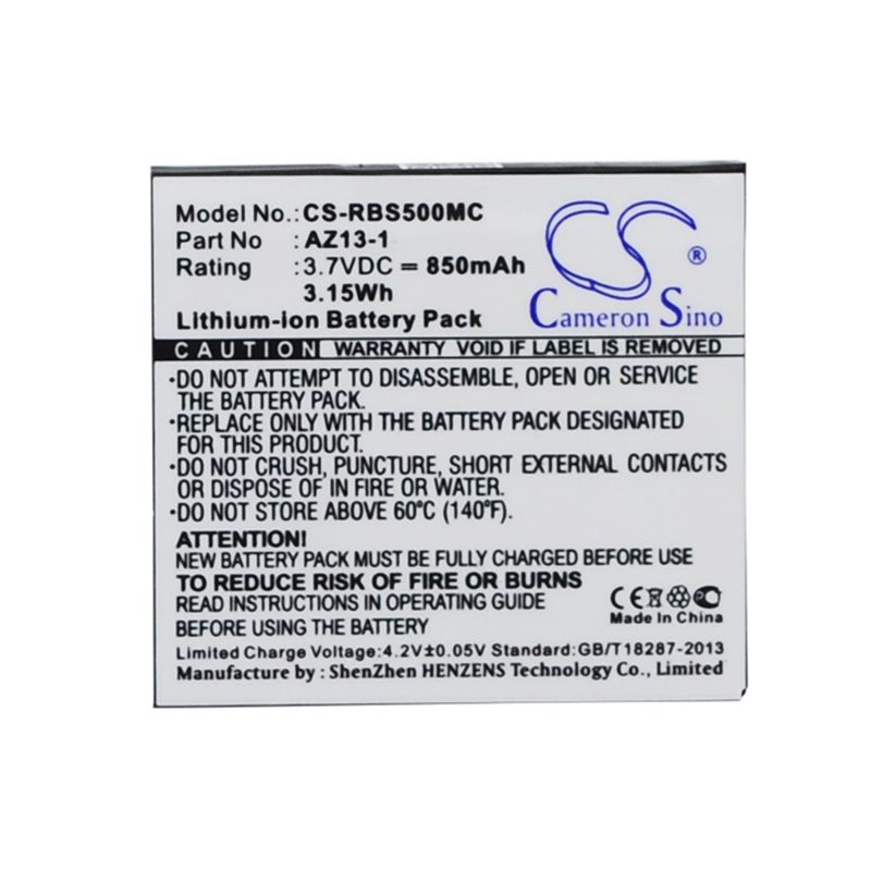 Li-ion Battery Fits Ambarella, A7ls, Xiaomi Yi, Az13-1 3.7v, 850mah Camera Cameron Sino Technology Limited