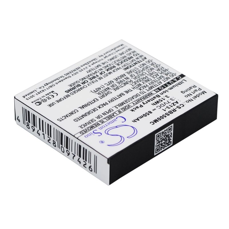 Li-ion Battery Fits Ambarella, A7ls, Xiaomi Yi, Az13-1 3.7v, 850mah Camera Cameron Sino Technology Limited