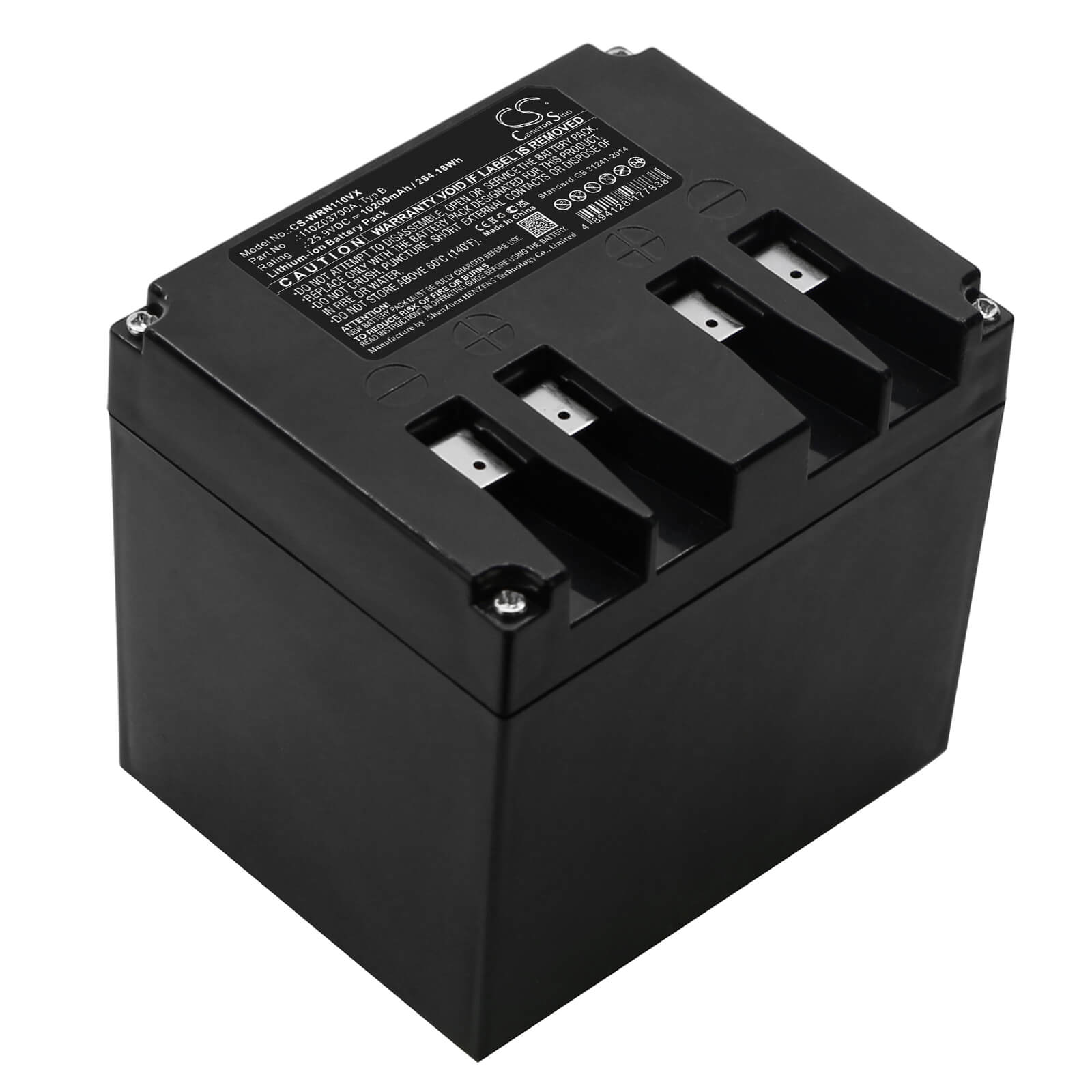 Li-ion Battery fits Ambrogio, L200 Basic, L200 Carbone 25.9V, 10200mAh / 264.18Wh Lawn Mowers Cameron Sino Technology Limited