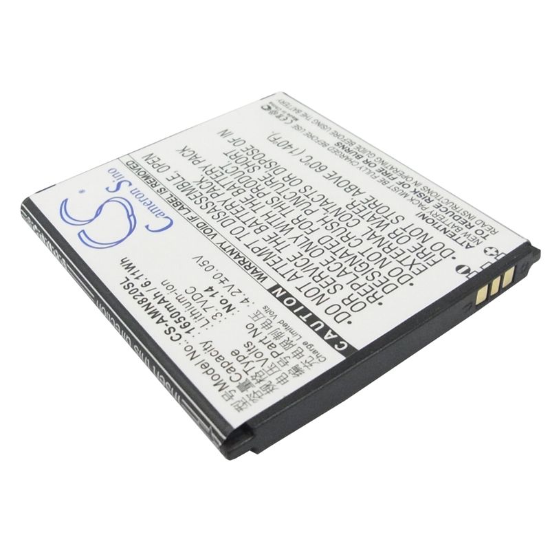 Li-ion Battery fits Amoi, n818, n820, n821 3.7V, 1650mAh Communications Cameron Sino Technology Limited (Suspended)