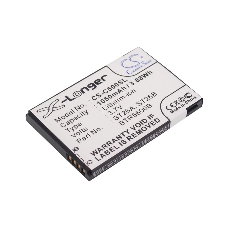 Li-ion Battery fits Anextex, st100, audiovox, smt5600 3.7V, 1050mAh Communications Cameron Sino Technology Limited