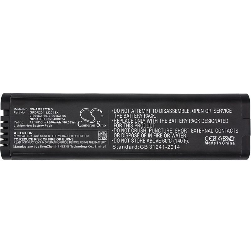 Li-ion Battery fits Anritsu, Ms2024a, Ms2024b, Ms2025b 11.1V, 7800mAh Medical Cameron Sino Technology Limited