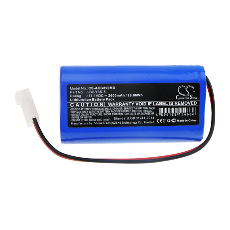 Li-ion Battery fits Aoli, Ecg-8901, Ecg-8903 11.1V, 2600mAh Medical Cameron Sino Technology Limited