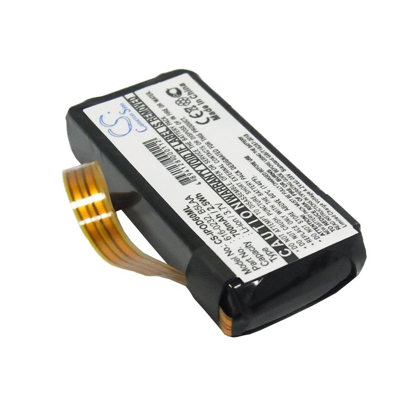 Li-ion Battery Fits Apple, Ipod Classic 120gb, Ipod Classic 160gb, Ipod Video 60g 3.7v, 700mah Media Player Cameron Sino Technology Limited