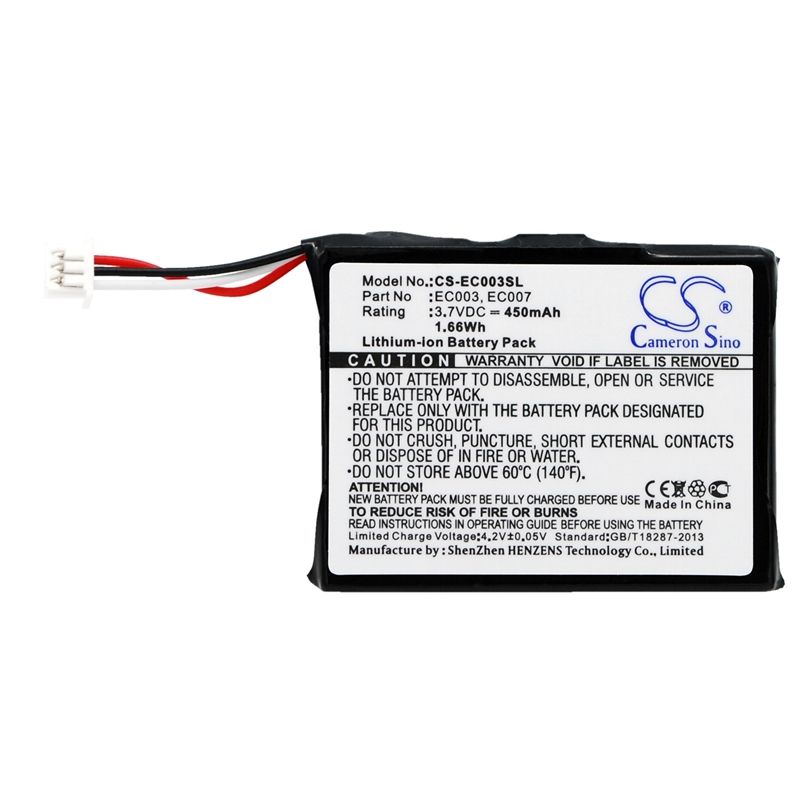 Li-ion Battery fits Apple, Ipod Mini 4gb, Ipod Mini 6gb, Mini 4gb M9160ll/a 3.7V, 450mAh Media Player Cameron Sino Technology Limited