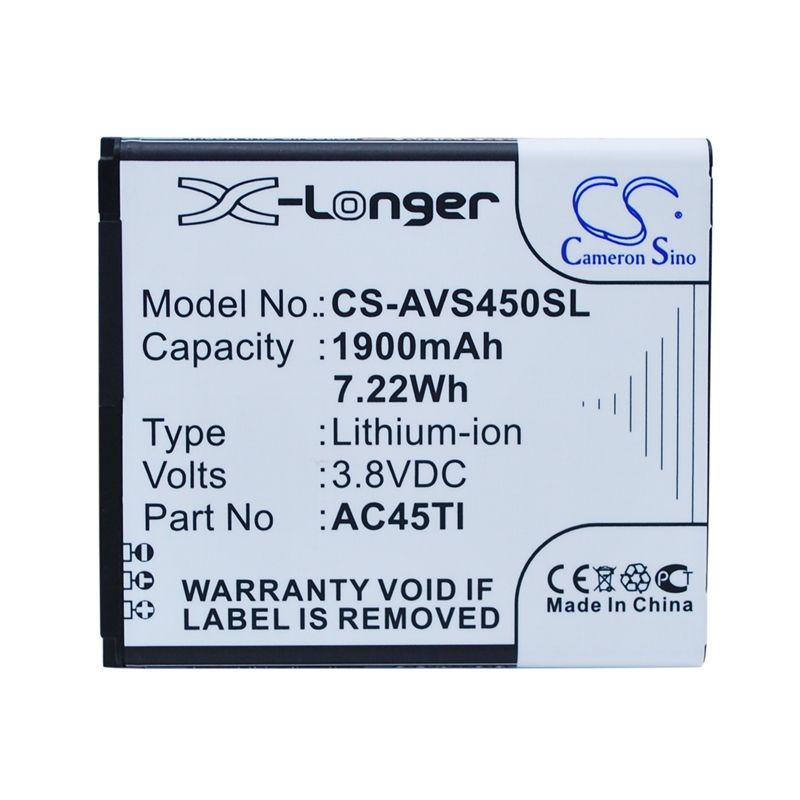 Li-ion Battery fits Archos, 45 titanium, ohne simlock 3.8V, 1900mAh Mobile & SmartPhone Cameron Sino Technology Limited