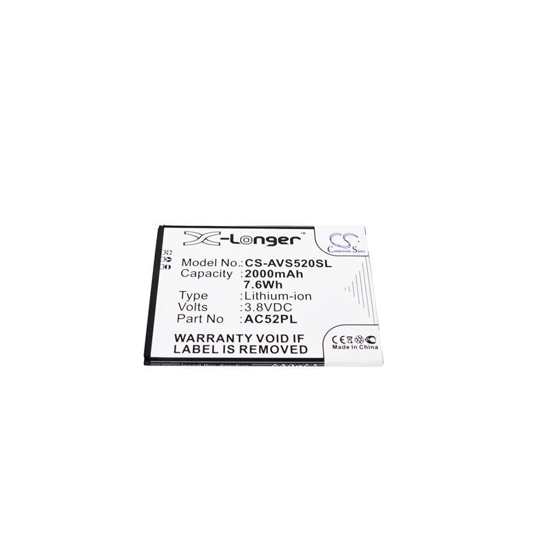Li-ion Battery fits Archos, 52 platinum 3.8V, 2000mAh Mobile & SmartPhone Cameron Sino Technology Limited