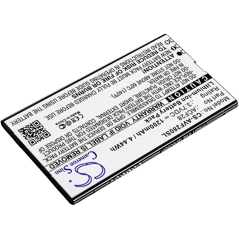Li-ion Battery fits Archos, f28 3.7V, 1200mAh Communications Cameron Sino Technology Limited (Suspended)