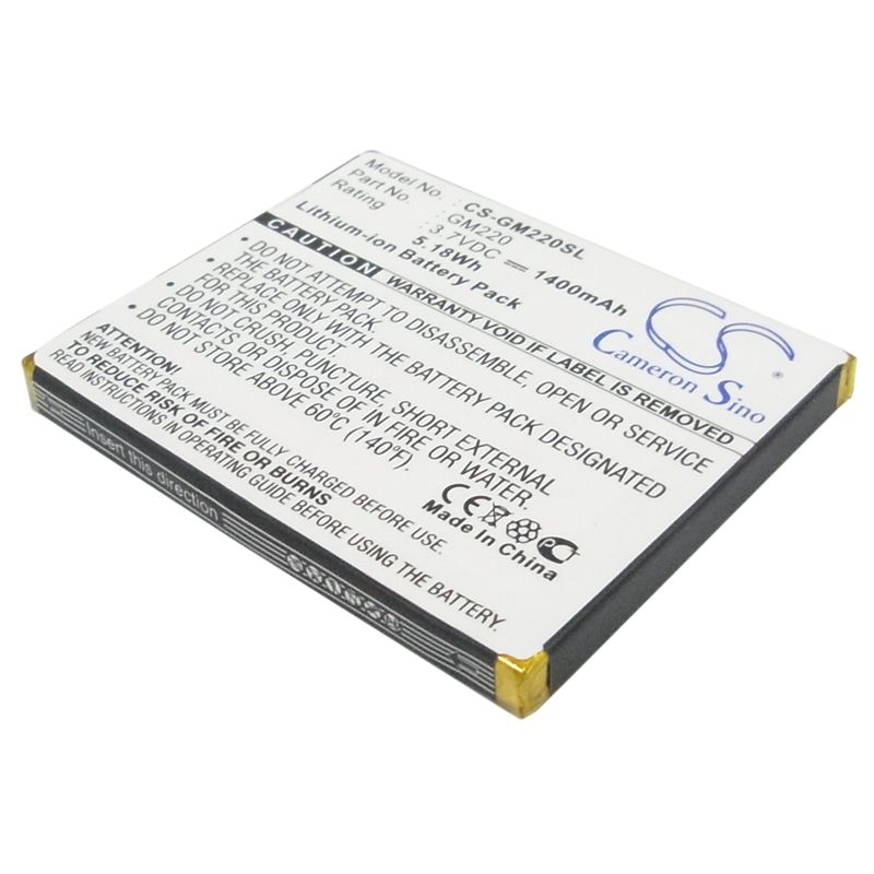 Li-ion Battery fits Archos, Gmini 220 3.7V, 1400mAh Media Player Cameron Sino Technology Limited