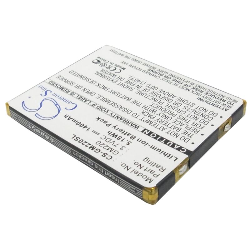 Li-ion Battery fits Archos, Gmini 220 3.7V, 1400mAh Media Player Cameron Sino Technology Limited