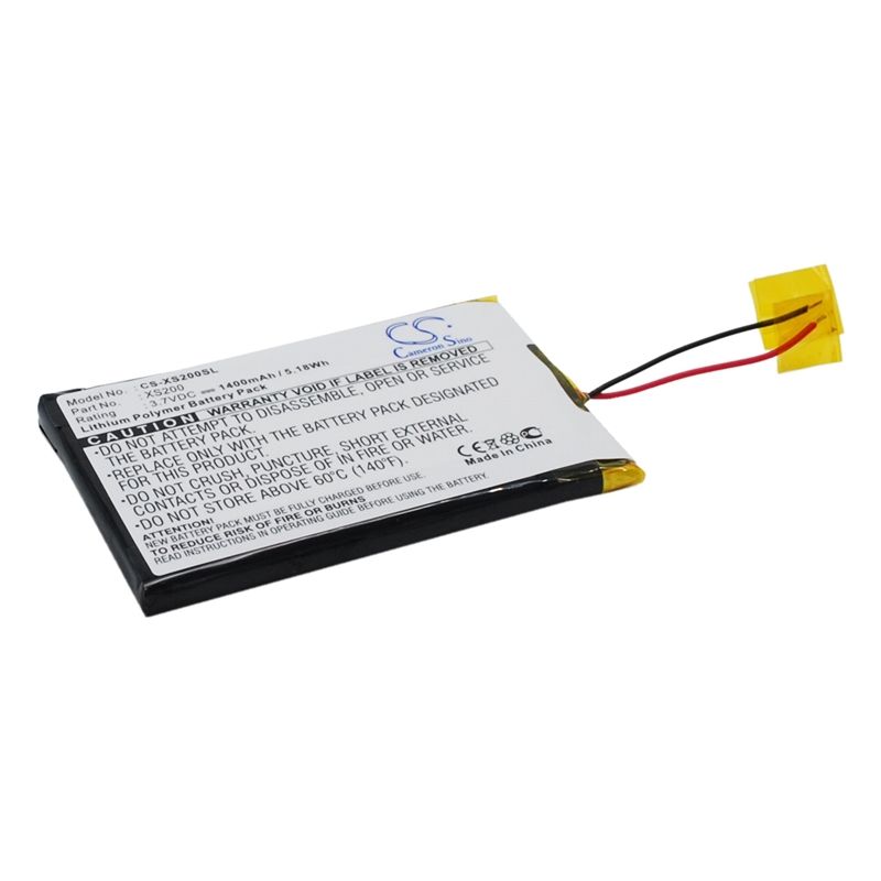 Li-ion Battery fits Archos, Gmini Xs18s, Gmini Xs200, Gmini Xs202 3.7V, 1400mAh Media Player Cameron Sino Technology Limited