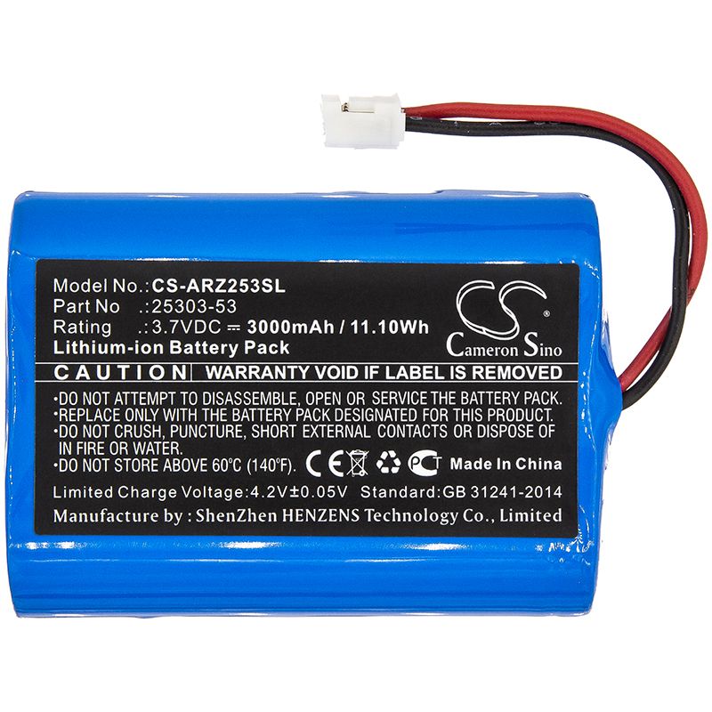 Li-ion Battery fits Argos, Omega Zen Pipette Controllers 3.7V, 3000mAh Equipment & Survey & Test Cameron Sino Technology Limited