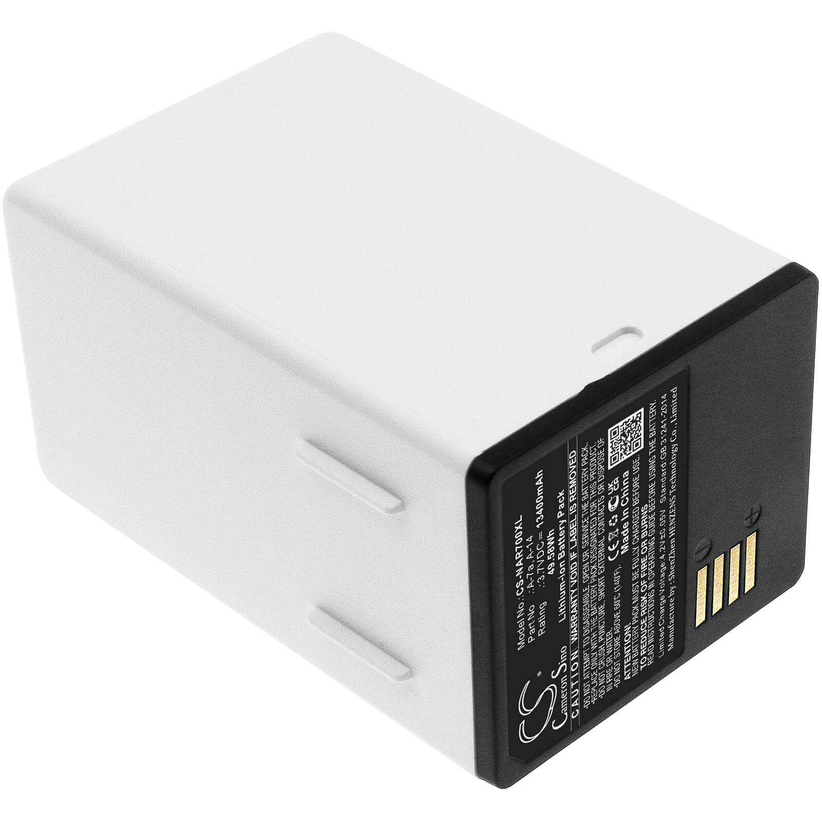 Li-ion Battery fits Arlo, Arlo Pro 4xl, Fb1001 3.7V, 13400mAh / 49.58Wh Home Security Camera Cameron Sino Technology Limited