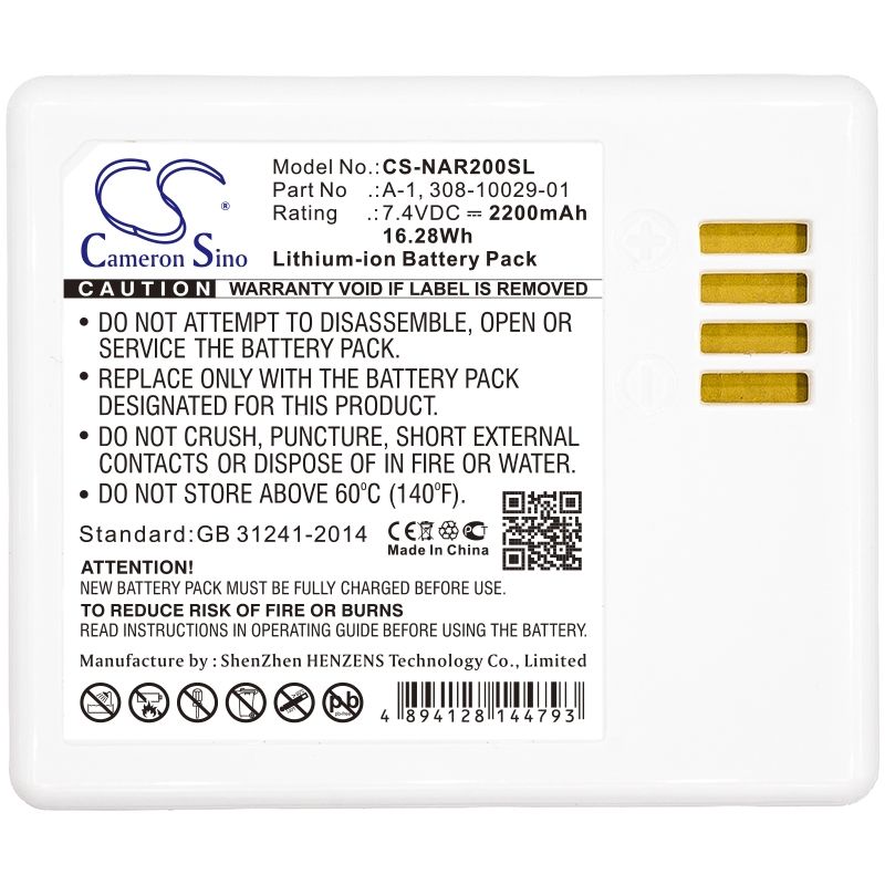 Li-ion Battery Fits Arlo Pro, Pro 2, Vm4030 7.4v, 2200mah Home Security Camera Cameron Sino Technology Limited