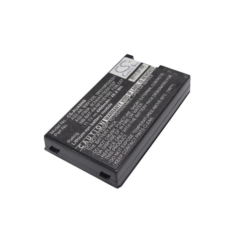Li-ion Battery fits Asus, A8, A8000, A8000f 11.1V, 4400mAh Notebook & Laptop Cameron Sino Technology Limited