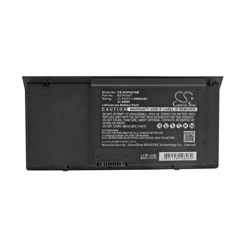 Li-ion Battery fits Asus, B451ja-fa083g, Pro Advanced B451ja-xh52, Pro B451 11.4V, 4200mAh Computer Cameron Sino Technology Limited (Suspended)