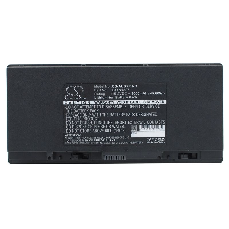 Li-ion Battery fits Asus, B551la-cn018g, B551la-cr026g, Pro B551 15.2V, 3000mAh Computer Cameron Sino Technology Limited