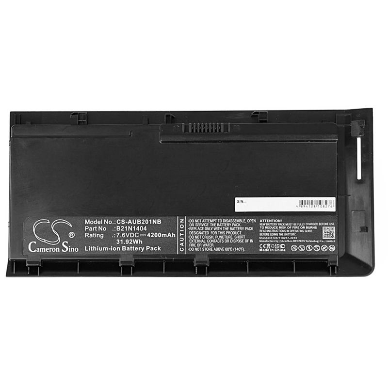 Li-ion Battery fits Asus, Bu201, Bu201l, Bu201la 7.6V, 4200mAh Notebook & Laptop Cameron Sino Technology Limited