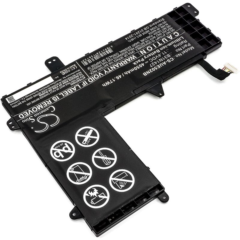 Li-ion Battery fits Asus, E502m, E502ma, Eee Book E502ma 11.4V, 4050mAh Notebook & Laptop Cameron Sino Technology Limited