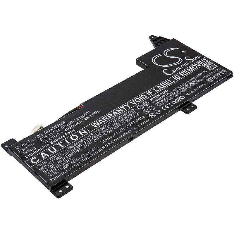Li-ion Battery fits Asus, Fx570ud, Fx570zd 11.4V, 4050mAh Notebook & Laptop Cameron Sino Technology Limited