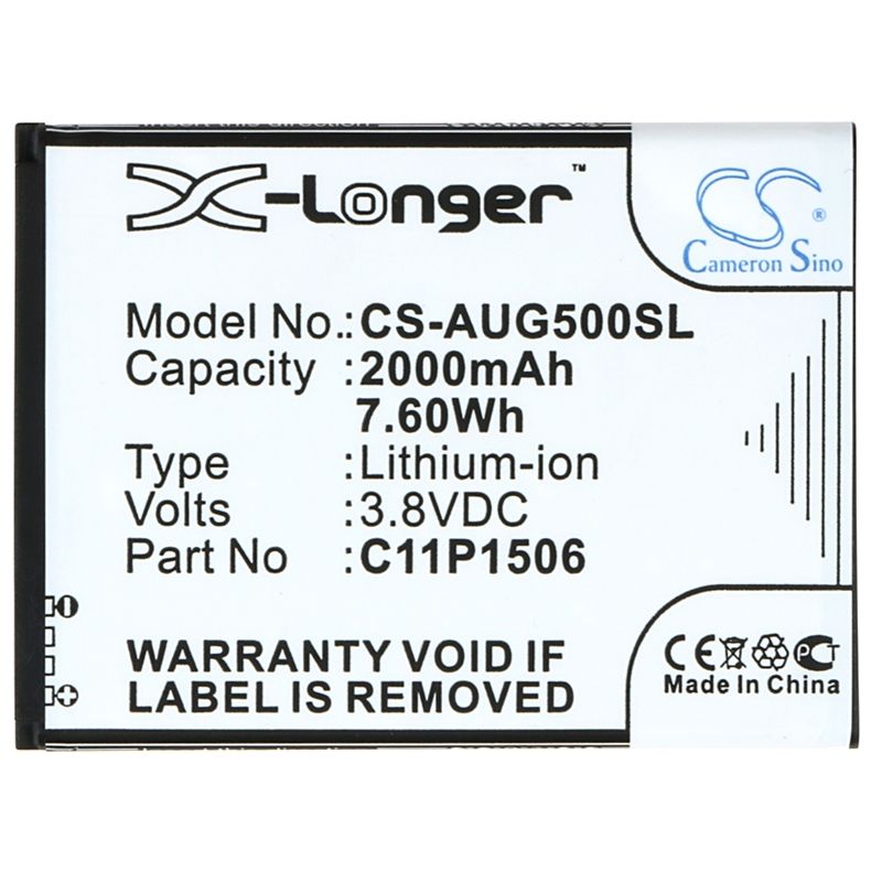 Li-ion Battery fits Asus, g500tg, live dual sim, z00vd 3.8V, 2000mAh Mobile & SmartPhone Cameron Sino Technology Limited