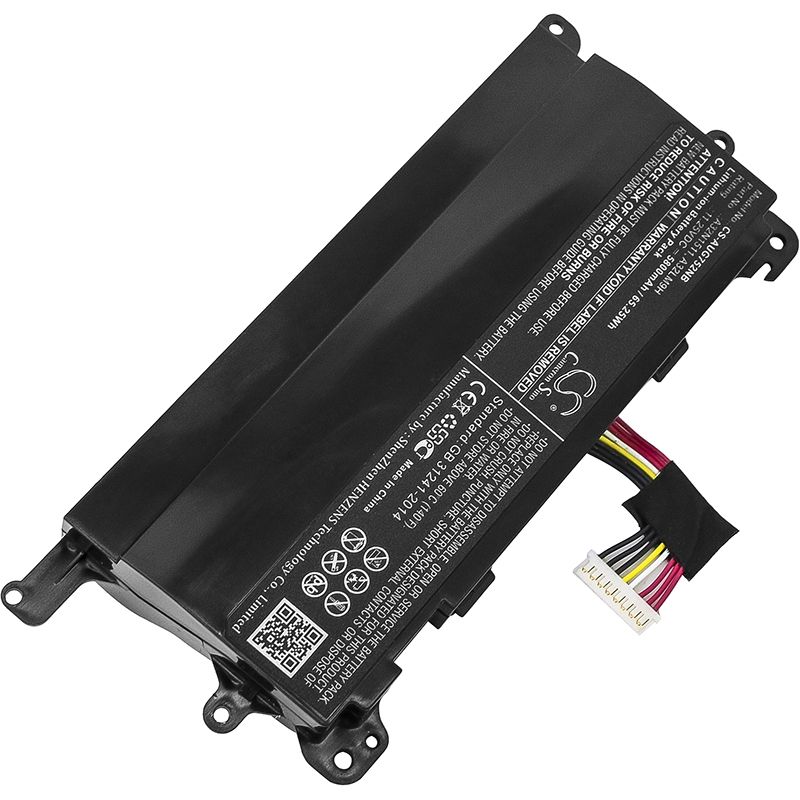 Li-ion Battery Fits Asus, G752v, G752vl, G752vl-1a 11.25v, 5800mah Notebook & Laptop Cameron Sino Technology Limited