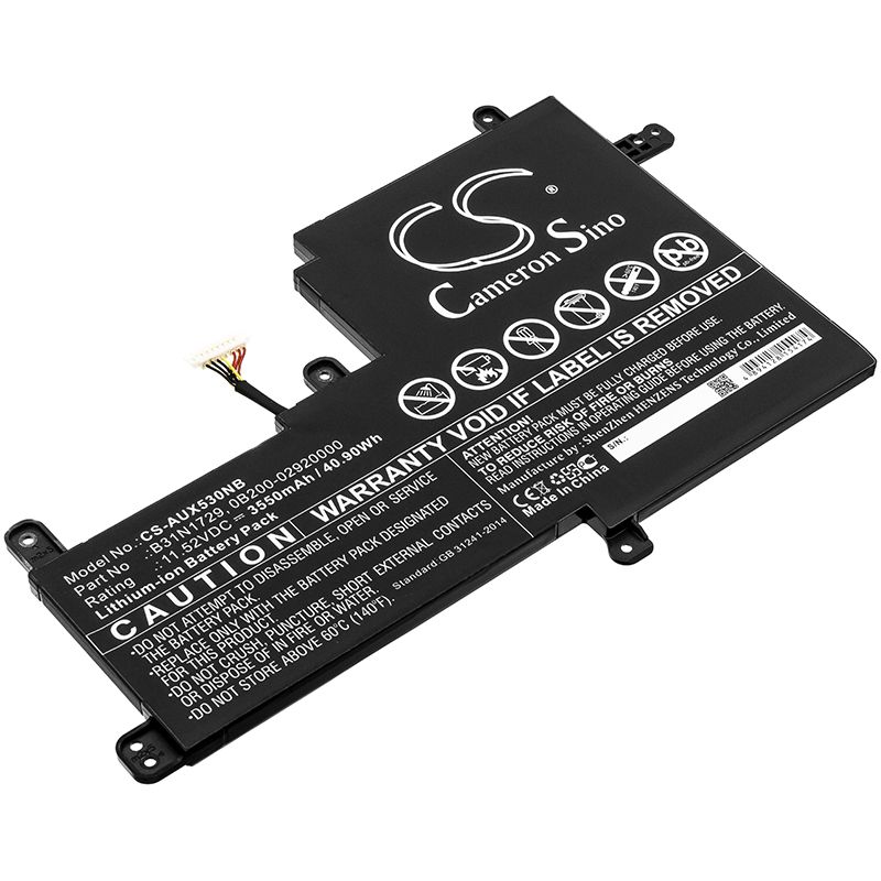 Li-ion Battery fits Asus, K530ff, P1502ff 11.52V, 3550mAh Notebook & Laptop Cameron Sino Technology Limited
