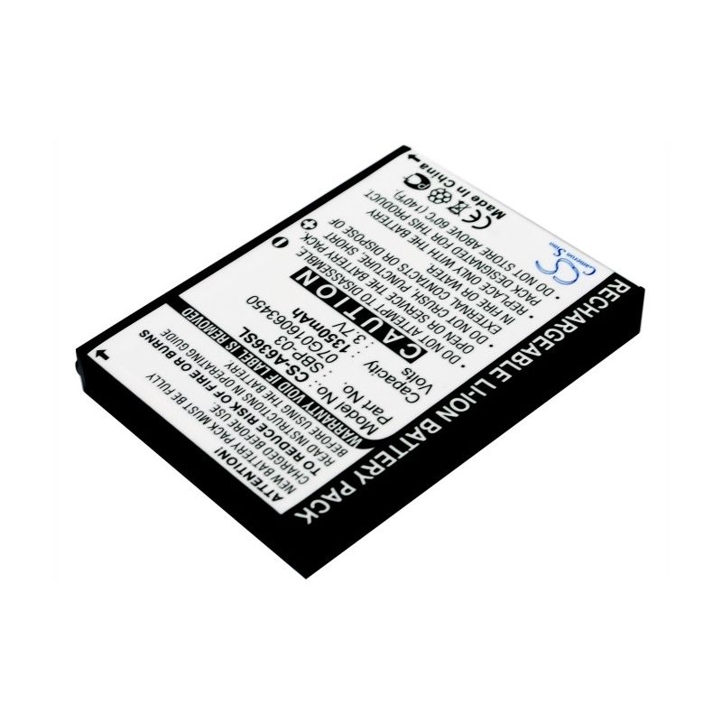 Li-ion Battery fits Asus, Mypal A630, Mypal A632, Mypal A632n 3.7V, 1350mAh GPS & Navigator Cameron Sino Technology Limited