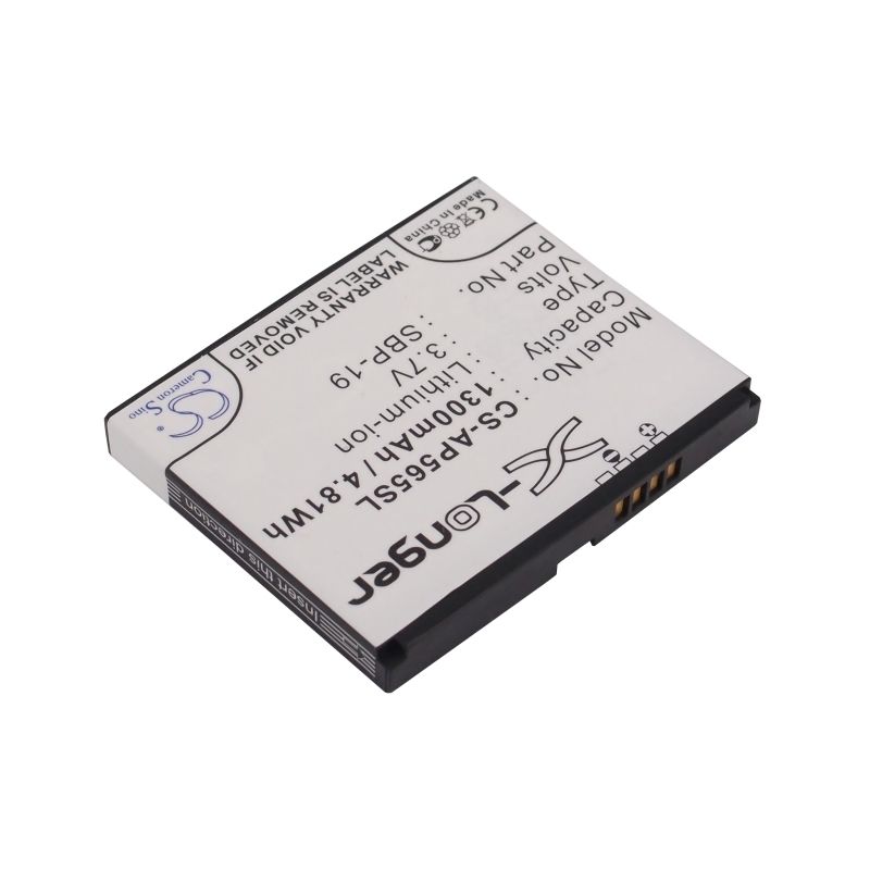 Li-ion Battery fits Asus, p565, o2, xda zest 3.7V, 1300mAh Communications Cameron Sino Technology Limited