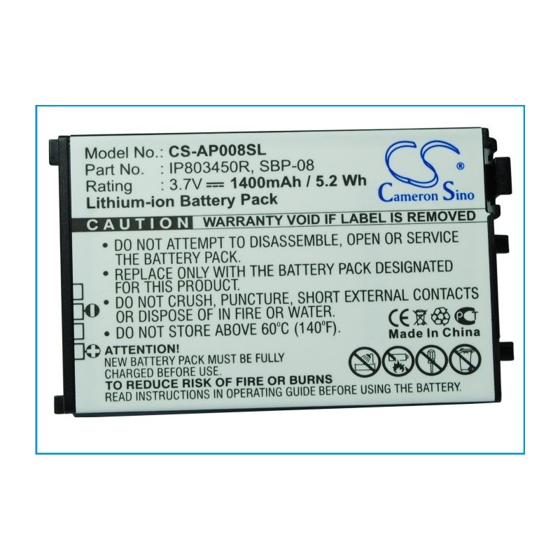 Li-ion Battery fits Asus, sbp-08 3.7V, 1400mAh Mobile & SmartPhone Cameron Sino Technology Limited