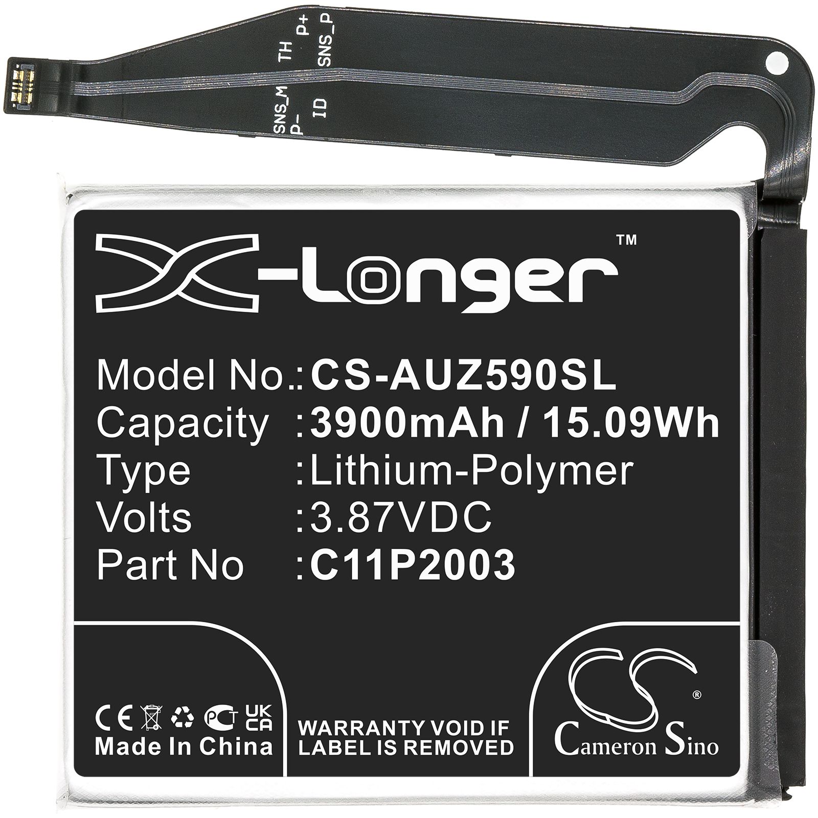 Li-ion Battery fits Asus, Zenfone 8, Zs590ks 3.87V, 3900mAh Mobile & SmartPhone Cameron Sino Technology Limited