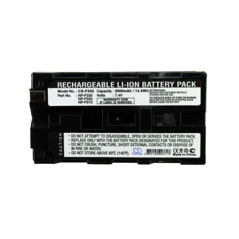 Li-ion Battery Fits Atomos, Ninja 10-bit Dte Field Recorder, Blaupunkt, Erc884 7.4v, 2000mah Camera Cameron Sino Technology Limited