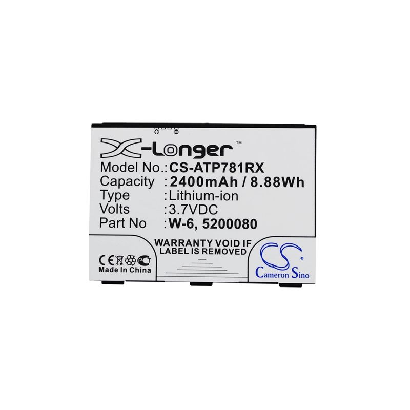 Li-ion Battery fits At&t, Aircard 781s, Unite Pro, Unite Pro 4g 3.7V, 2400mAh Hotspot Cameron Sino Technology Limited