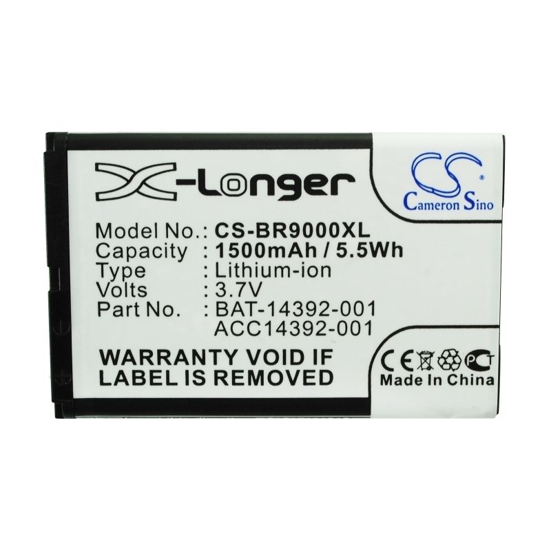 Li-ion Battery fits At&t, bold, blackberry, bold 9000 3.7V, 1500mAh Communications Cameron Sino Technology Limited