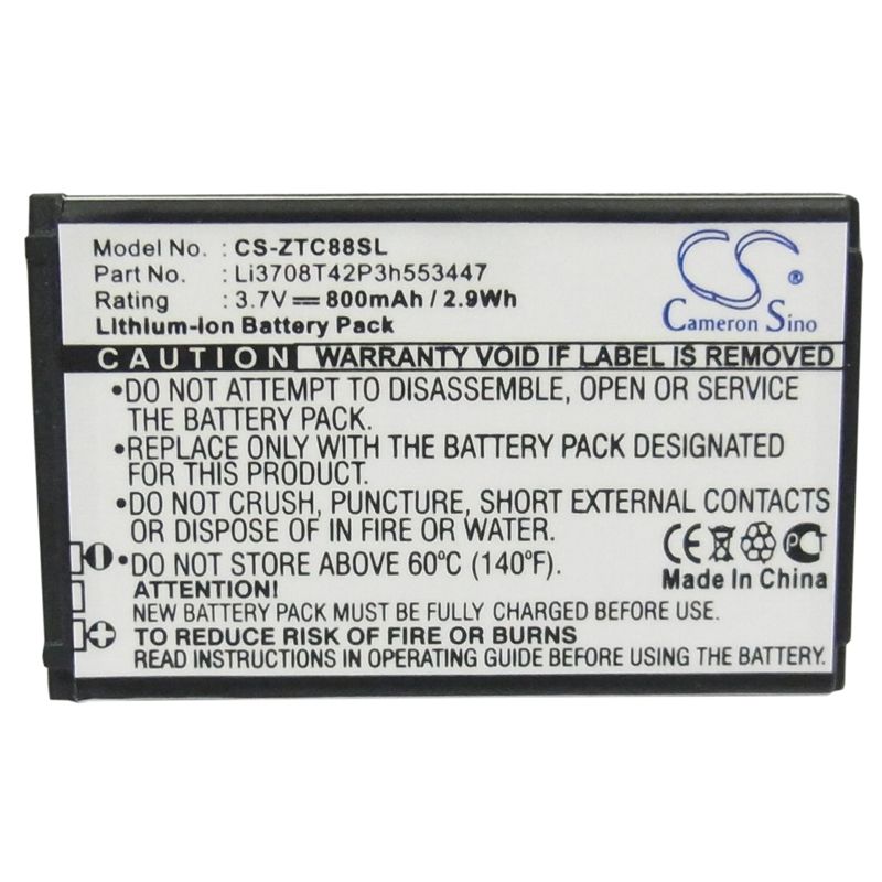 Li-ion Battery fits At&t, f160, metropcs, agent 3.7V, 800mAh Mobile & SmartPhone Cameron Sino Technology Limited