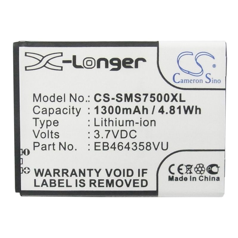 Li-ion Battery Fits At&t, Galaxy Appeal, Sgh-i827, Samsung 3.7v, 1300mah Mobile & SmartPhone Cameron Sino Technology Limited (Suspended)