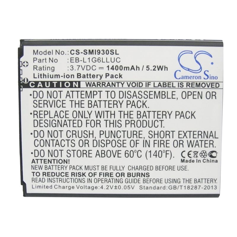 Li-ion Battery fits At&t, galaxy s 3, galaxy s iii, galaxy s3 3.7V, 1400mAh Mobile & SmartPhone Cameron Sino Technology Limited