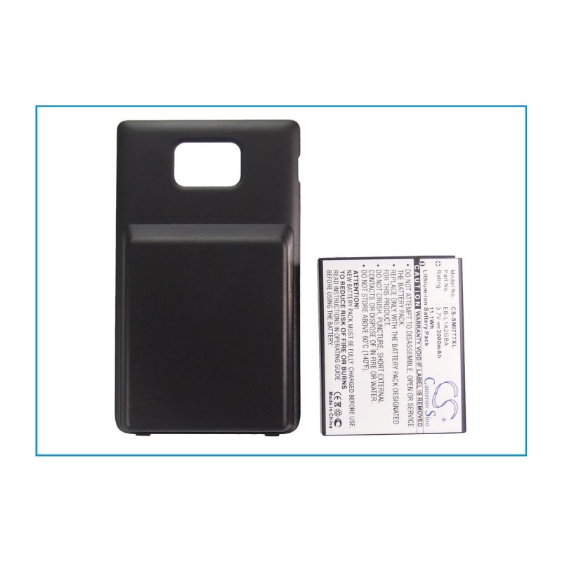 Li-ion Battery fits At&t, galaxy s ii, galaxy s2, samsung 3.7V, 3000mAh Communications Cameron Sino Technology Limited