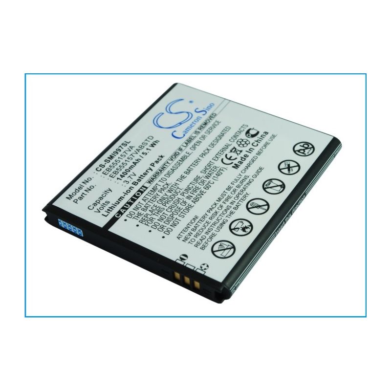 Li-ion Battery fits At&t, galaxy s ii skyrocket, infuse, sgh-i997 3.7V, 1400mAh Mobile & SmartPhone Cameron Sino Technology Limited