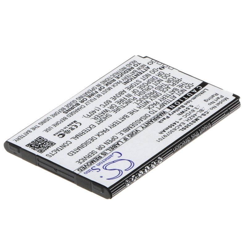 Li-ion Battery Fits At&t, Gophone 4g Lte, Lg, As330 3.8v, 1450mah Mobile & SmartPhone Cameron Sino Technology Limited