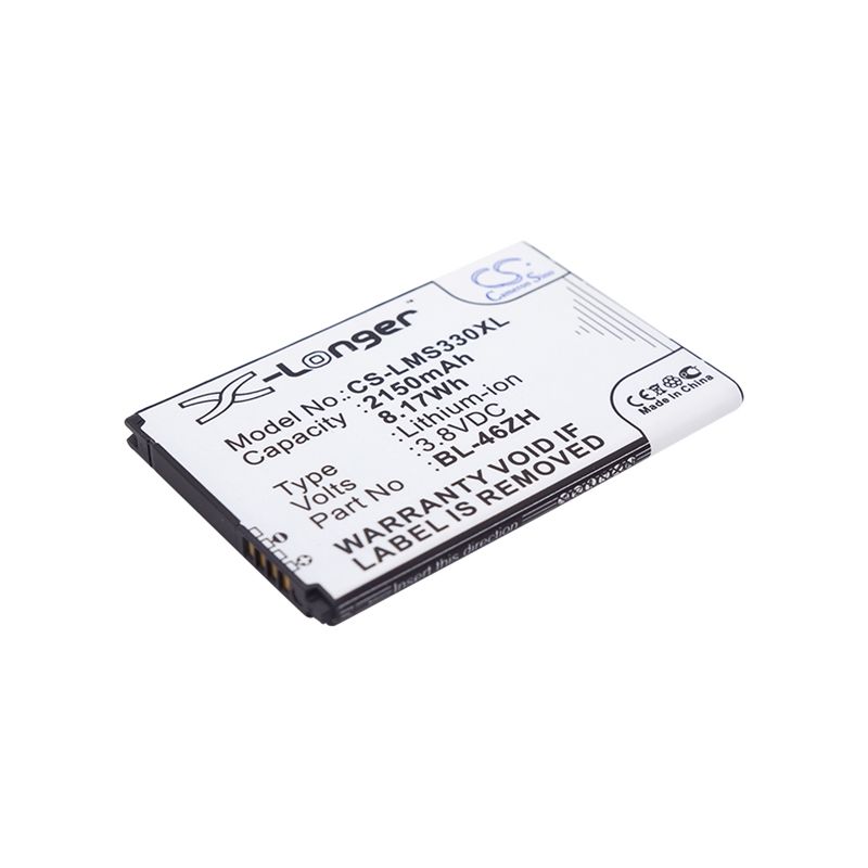 Li-ion Battery Fits At&t, Gophone 4g Lte, Lg, As330 3.8v, 2150mah Mobile & SmartPhone Cameron Sino Technology Limited