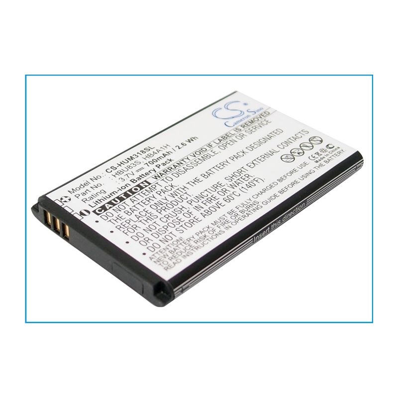 Li-ion Battery fits At&t, gophone u2800a, u2800a, huawei 3.7V, 700mAh Mobile & SmartPhone Cameron Sino Technology Limited